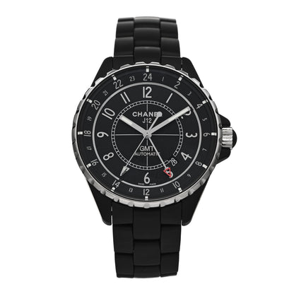 Chanel Stainless Steel Matte Ceramic 41mm J12 GMT Automatic Watch Black 1 of 5