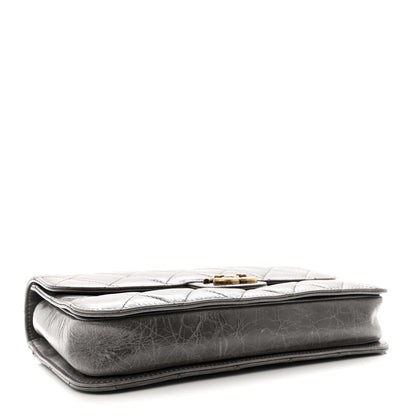 Chanel Glazed Calfskin Medium Perfect Edge Flap Grey 4 of 14