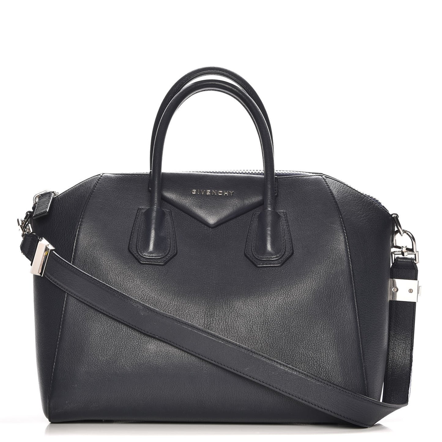 Sugar Goatskin Medium Antigona Navy