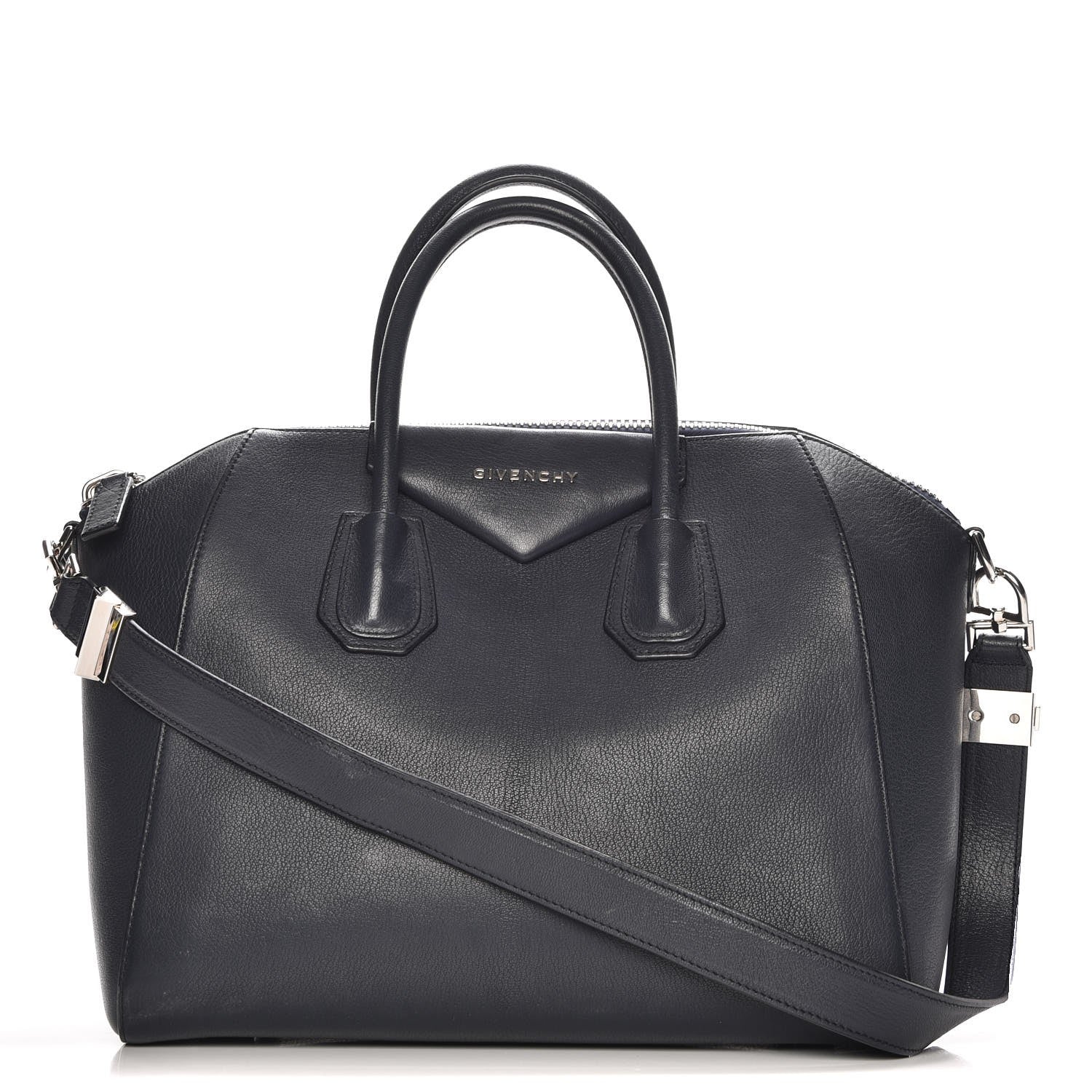 Givenchy Sugar Goatskin Medium Antigona Navy 1 of 18