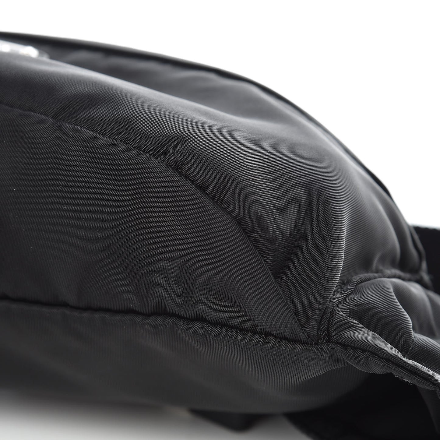 Tessuto Nylon Saffiano Belt Bag Black