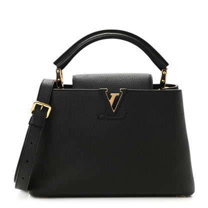 Louis Vuitton Taurillon Capucines BB Black 1 of 7