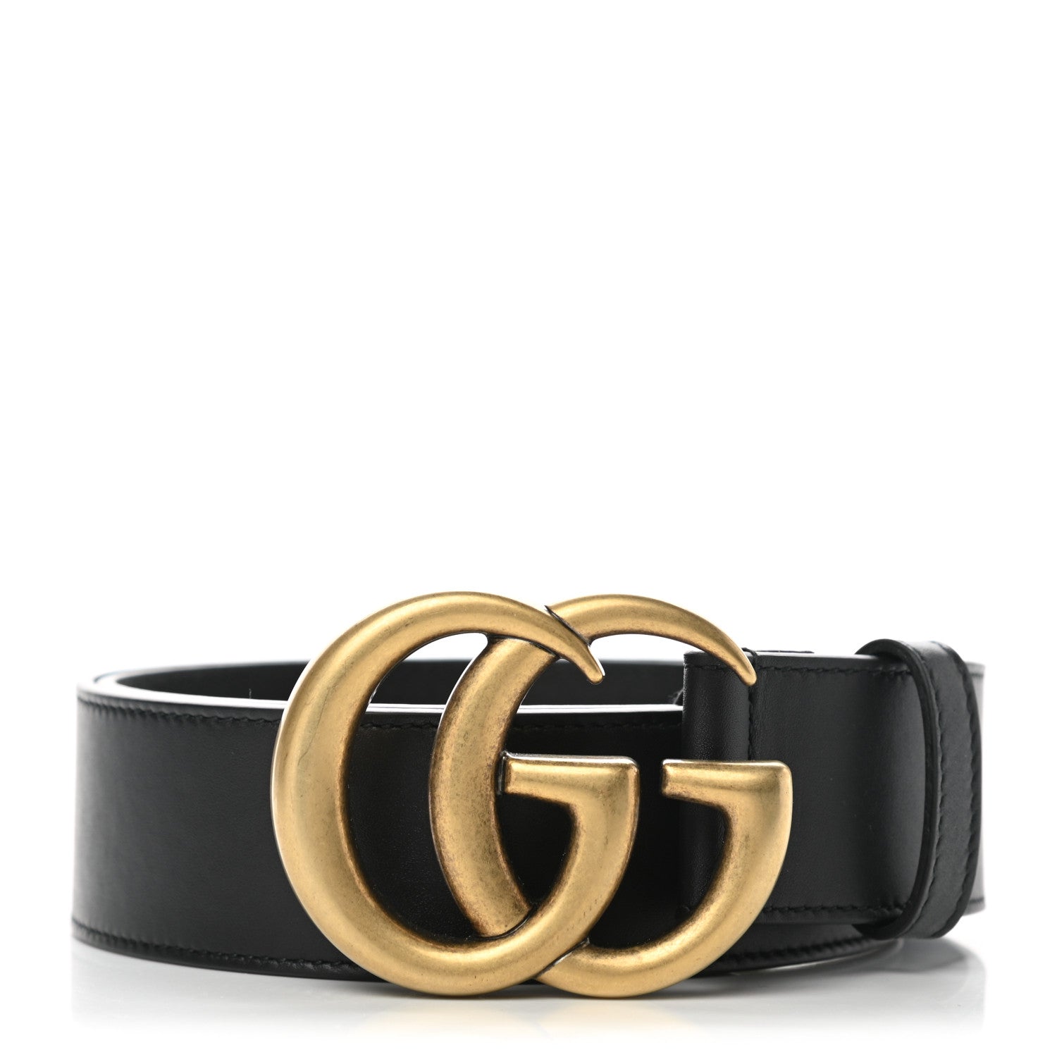 Gucci Calfskin Double G 40mm Belt 75 30 Black 1 of 5