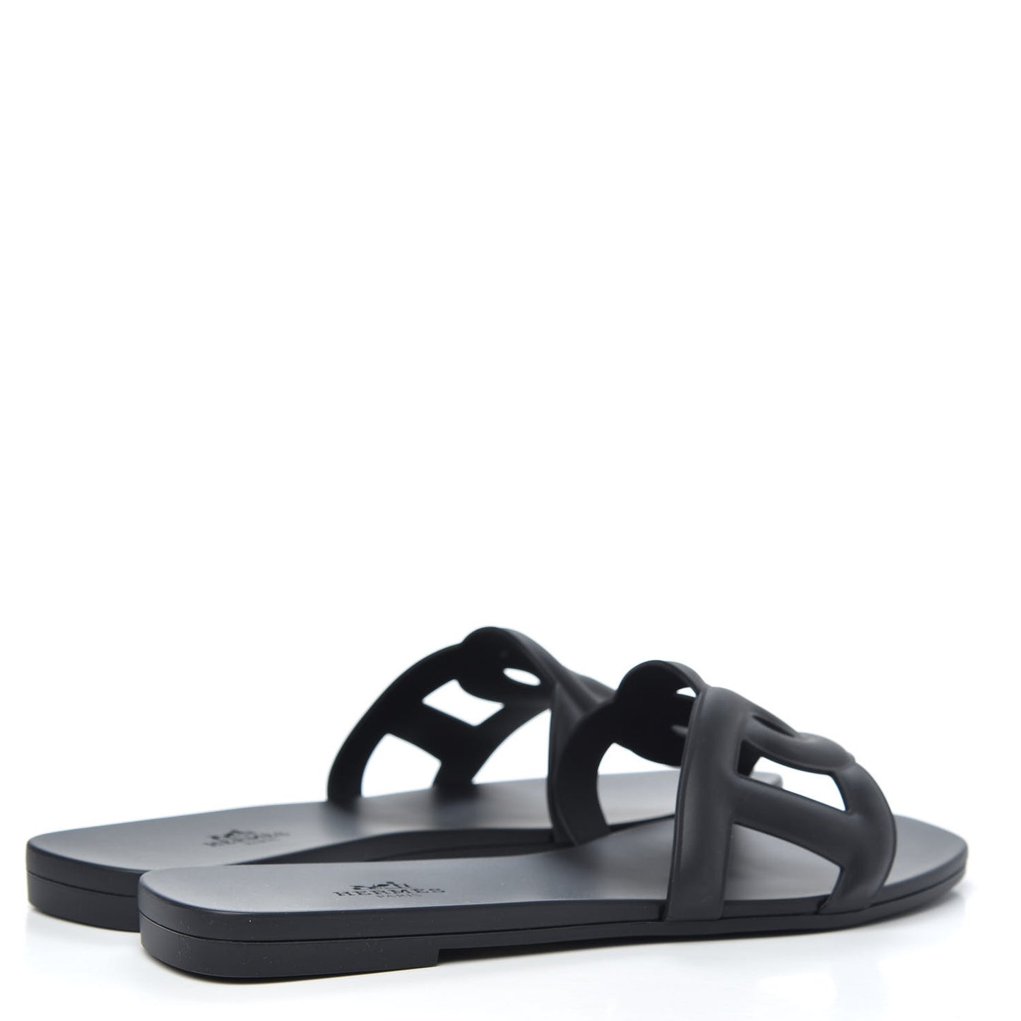 Rubber Aloha Sandals 39 Black