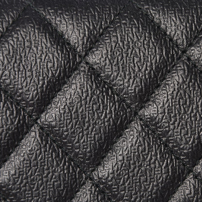 Chanel Letter Calfskin Embossed Quilted Square Wallet On Chain WOC Black 9 of 10