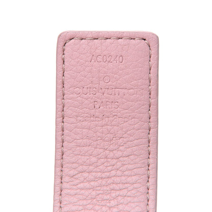 Louis Vuitton Calfskin Monogram LV Initiales Reversible Belt Strap 80 32 Rose Ballerine 3 of 6