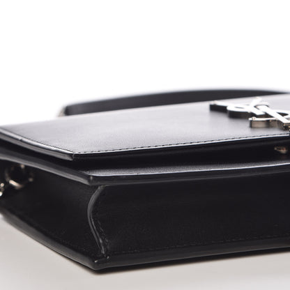 Saint Laurent Smooth Calfskin Classic Monogram Kate Tassel Chain Wallet Black 7 of 9