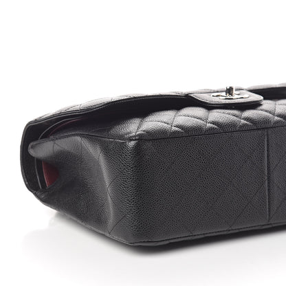Chanel Caviar Quilted Jumbo Double Flap Black 10 of 11