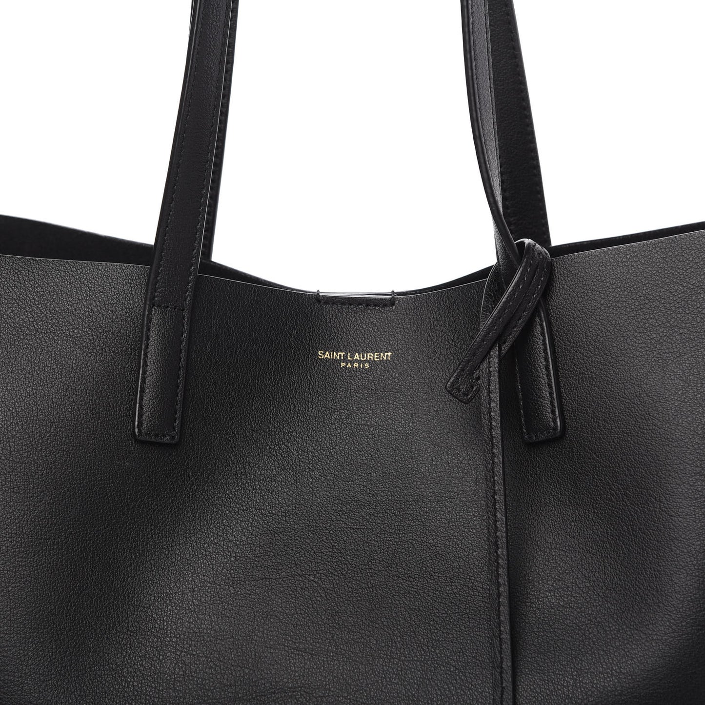 Calfskin Large Shopping Tote Black