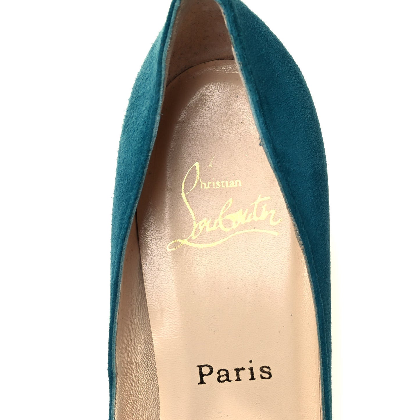 Suede Yoyo Zeppa 120 Pumps 38.5 Peacock