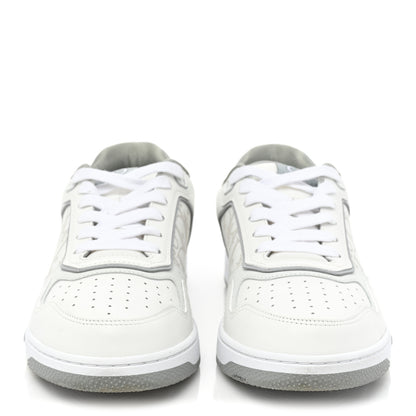 Christian Dior Smooth Calfskin Oblique Galaxy Perforated Mens B27 Low Top Sneakers 39 White Grey 2 of 13