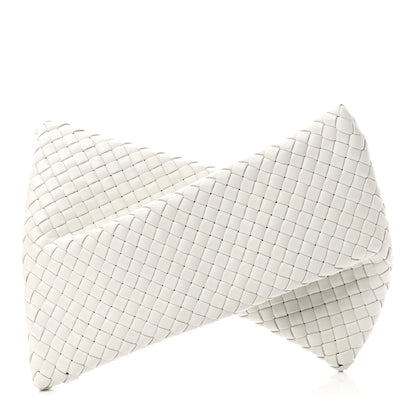 Bottega Veneta Nappa Intrecciato Crisscross Clutch Chalk 1 of 6