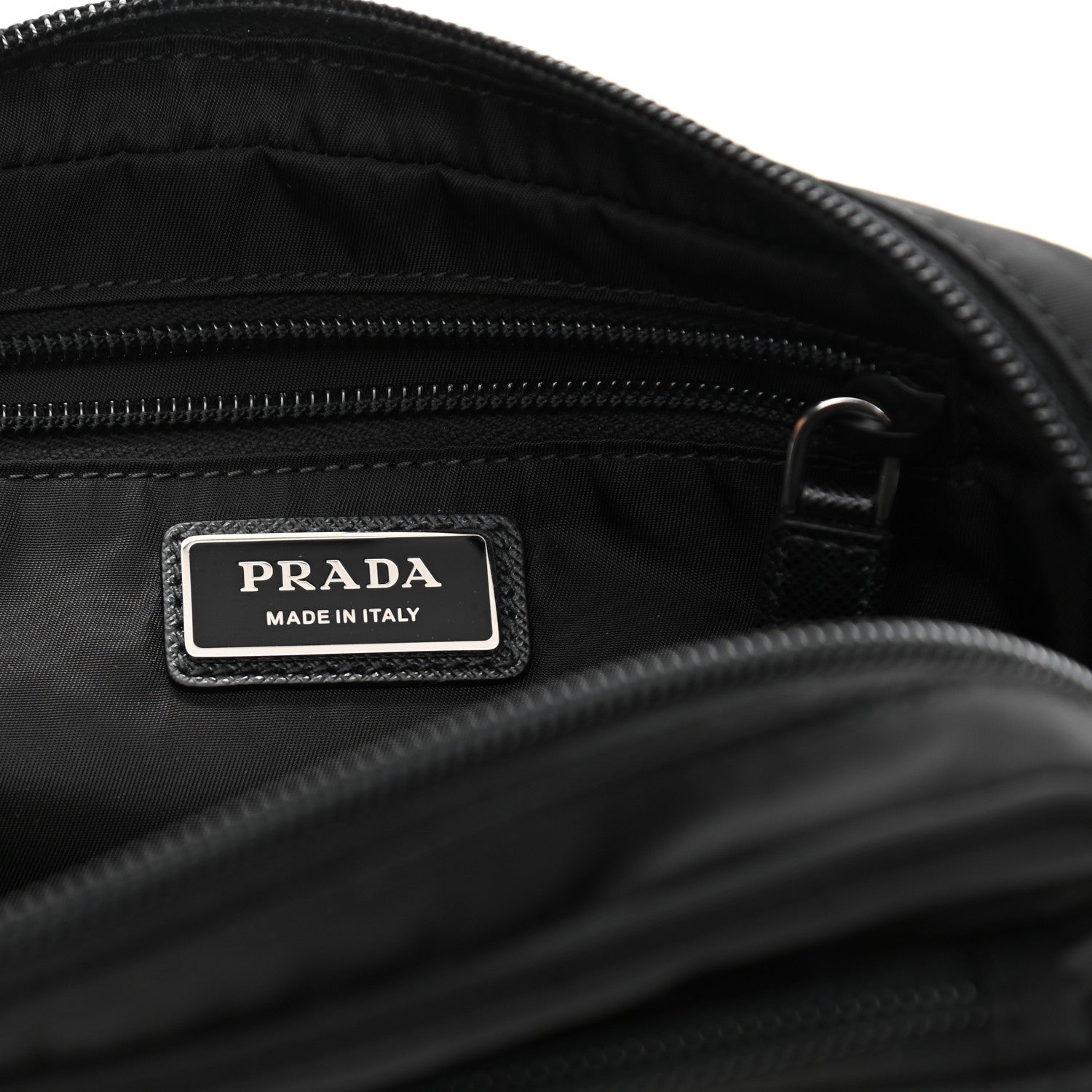Prada Tessuto Nylon Saffiano Belt Bag Black 5 of 6