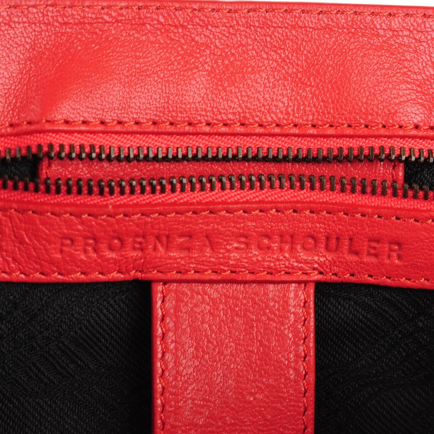 Lambskin Medium PS1 Satchel Deep Coral