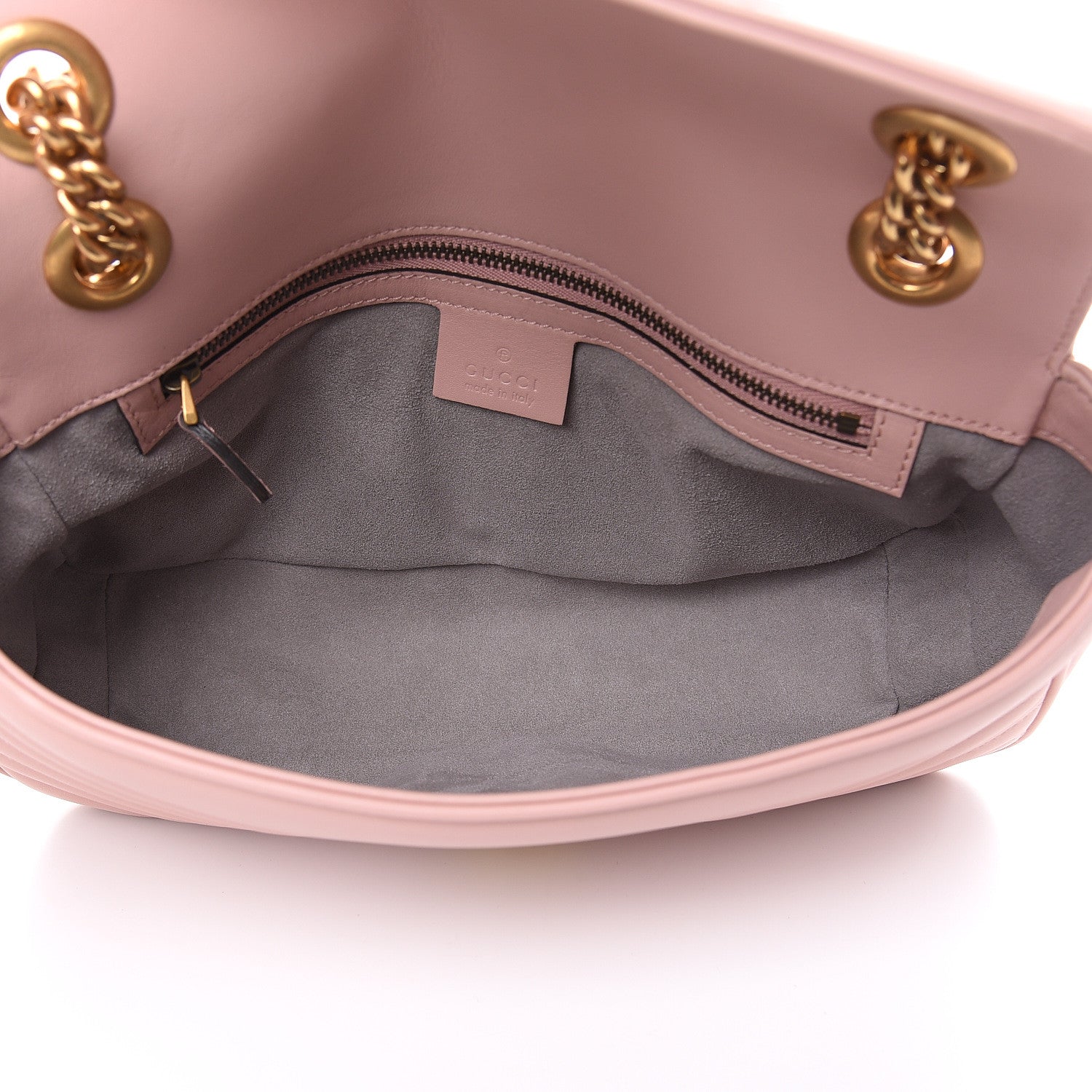 Gucci Calfskin Matelasse Small GG Marmont Shoulder Bag Perfect Pink 5 of 9