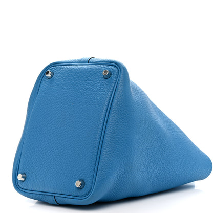 Hermes Taurillon Clemence Picotin Lock 18 PM Bleu Frida 10 of 10