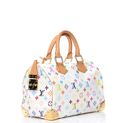 Louis Vuitton Monogram Multicolor Speedy 30 White 3 of 8