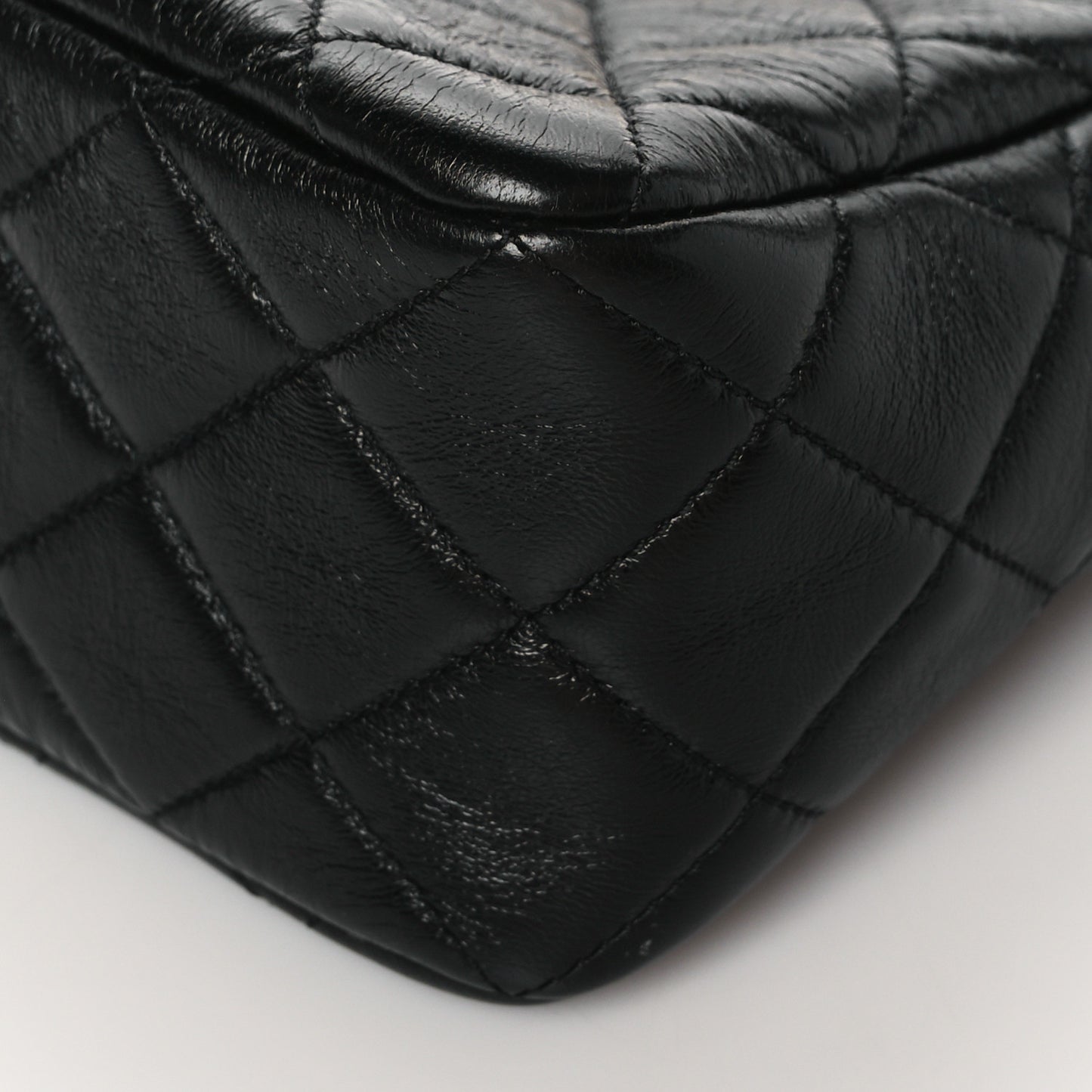 Lambskin Quilted Multi Chain Hobo Black