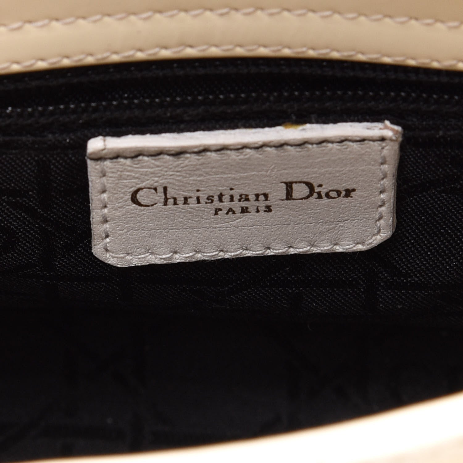 Christian Dior Patent Cannage Mini Lady Dior Ivory 6 of 15