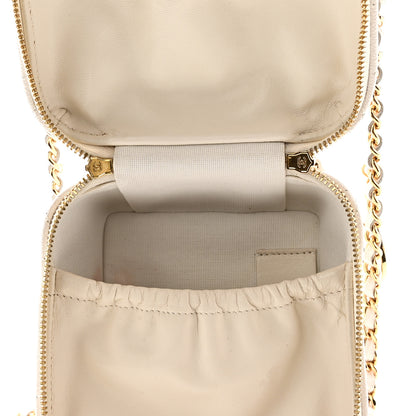 Chanel Caviar Quilted Vanity With Chain White 5 of 10