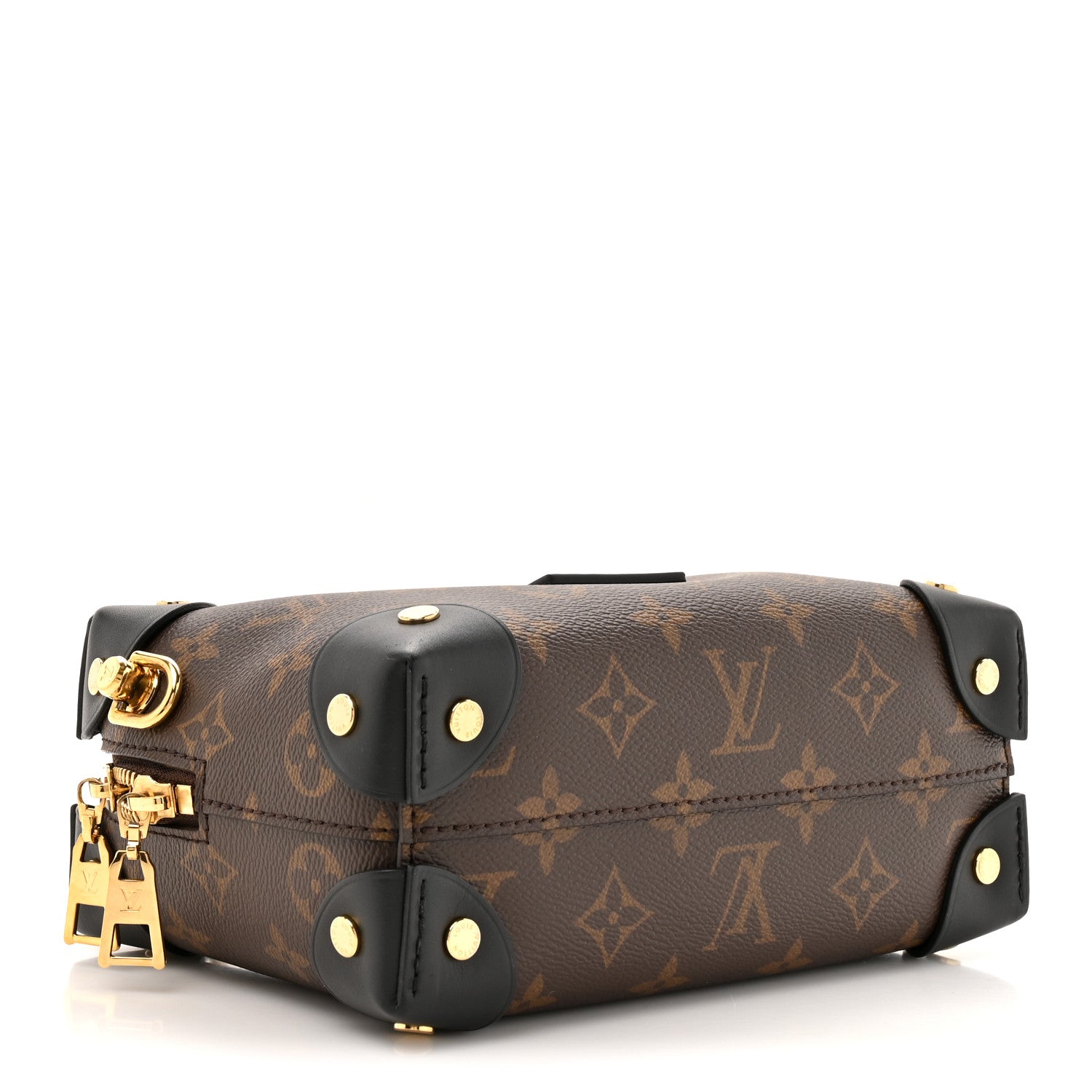 Louis Vuitton Monogram Petite Malle Souple Black 4 of 9