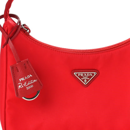 Prada Tessuto Nylon Mini Re-Edition 2000 Bag Rosso 7 of 10