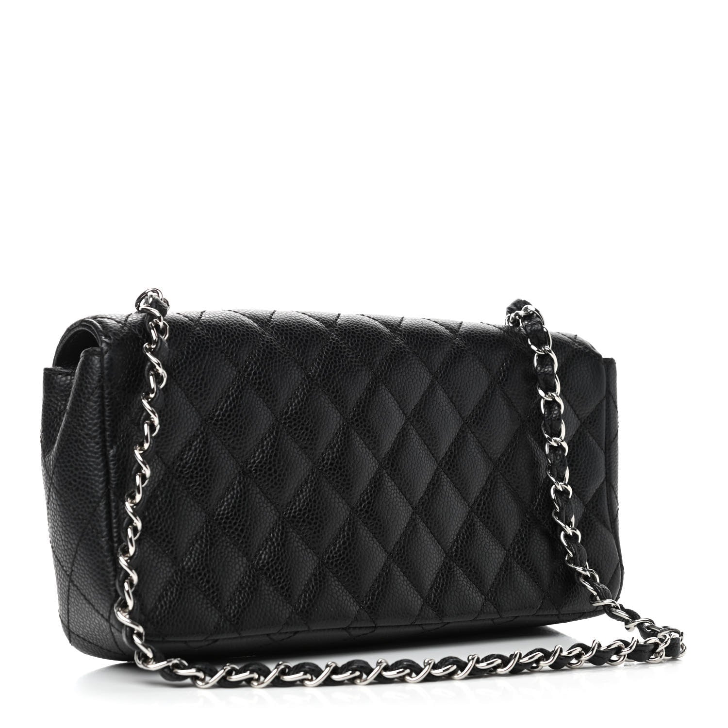 Chanel Caviar Quilted East West Flap Black 2 of 5