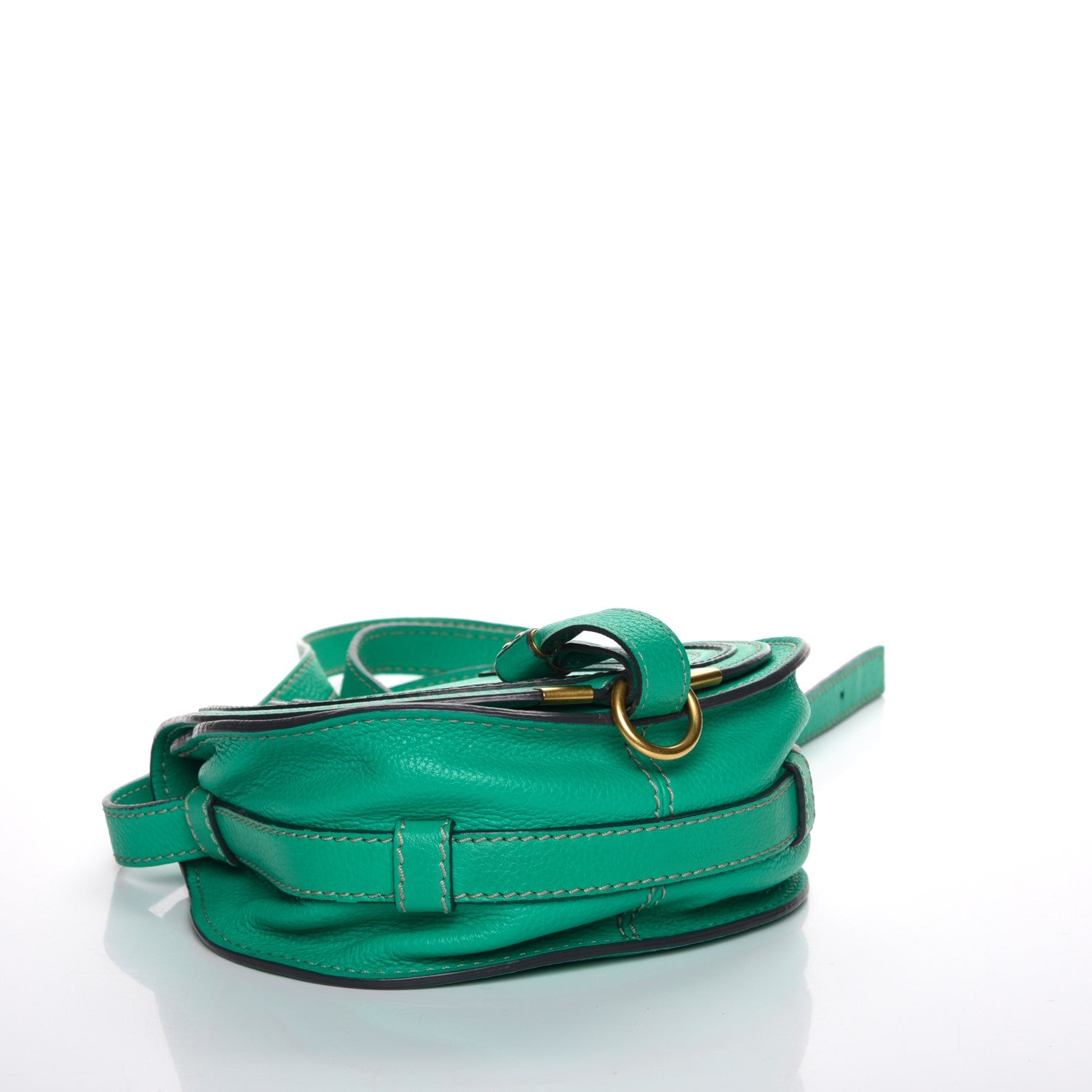 Chloe Calfskin Mini Marcie Round Crossbody Bag Jade Green 4 of 8