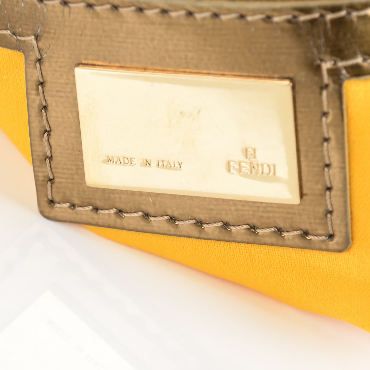 Fendi Patent Zucchino Mama Baguette Tobacco Beige 5 of 8