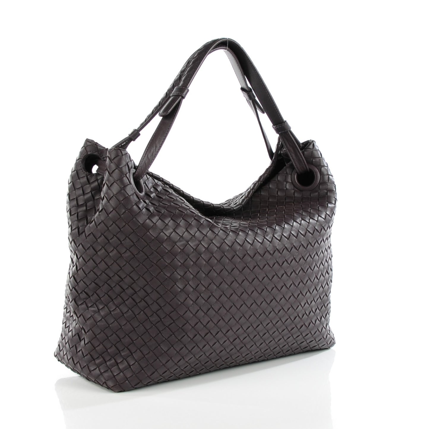 Nappa Intrecciato Medium Garda Bag Quetsche