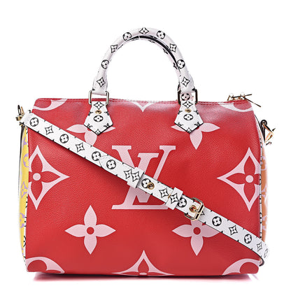 Louis Vuitton Monogram Giant Speedy Bandouliere 30 Rouge 1 of 10