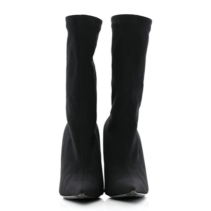 Balenciaga Jersey Crepe Extreme Pointed Toe Knife Booties 38 Black 2 of 9