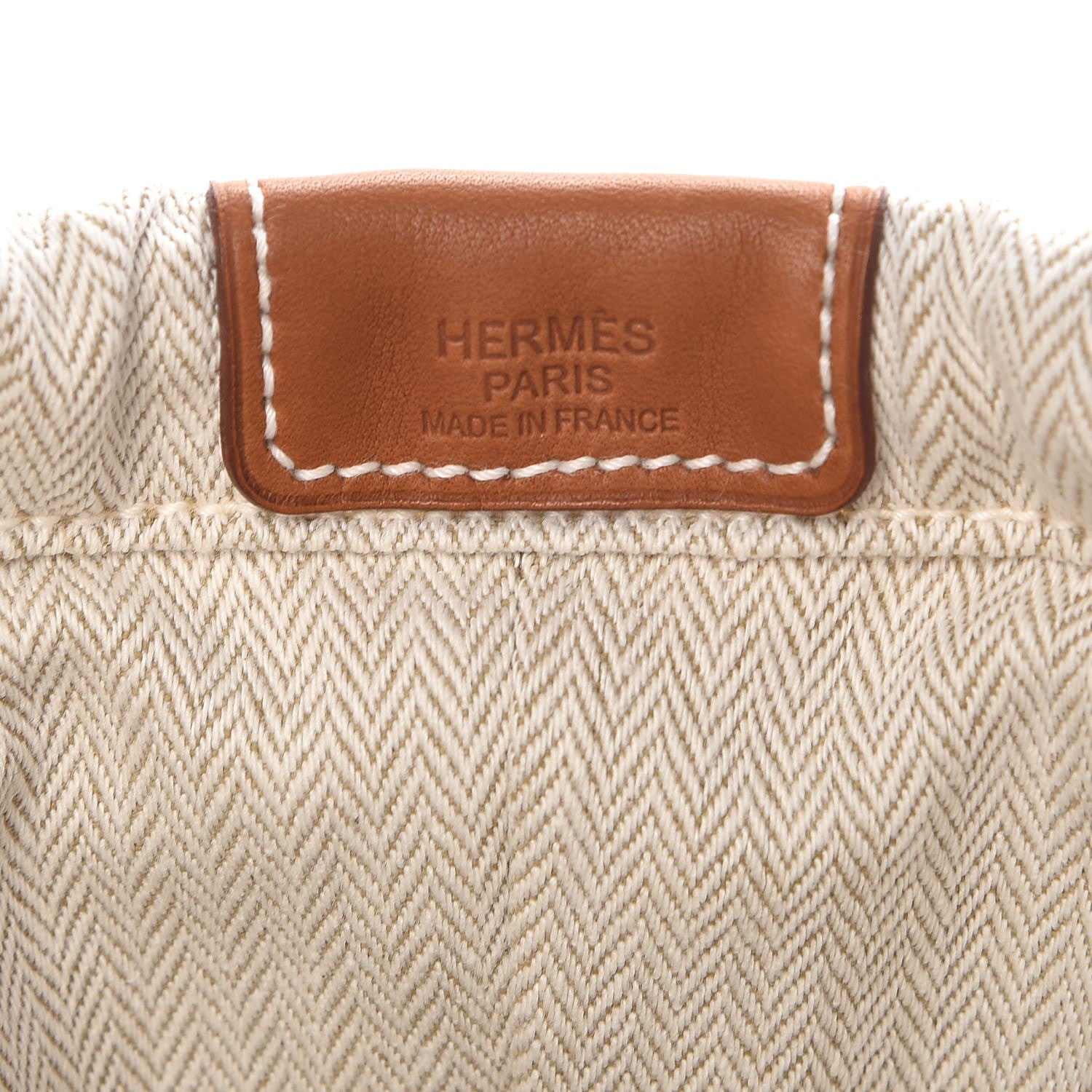 Hermes Canvas Barenia Fourbi 25 MM Pouch Naturel Fauve 8 of 10