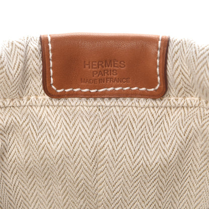 Hermes Canvas Barenia Fourbi 25 MM Pouch Naturel Fauve 8 of 10