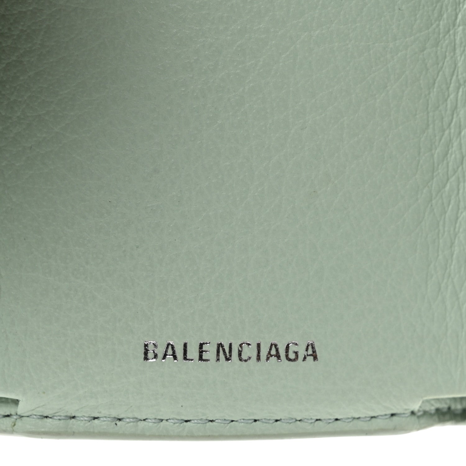 Balenciaga Smooth Calfskin Mini Papier Wallet Light Mint 6 of 9