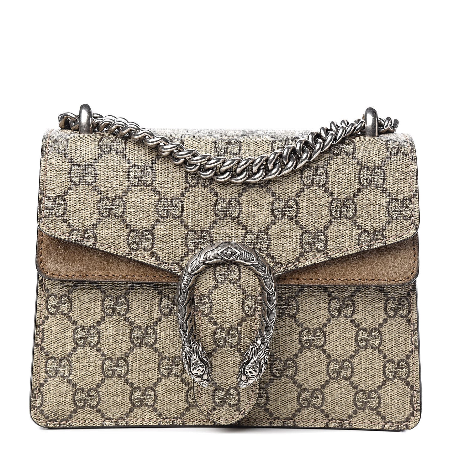 GG Supreme Monogram Mini Dionysus Shoulder Bag Taupe