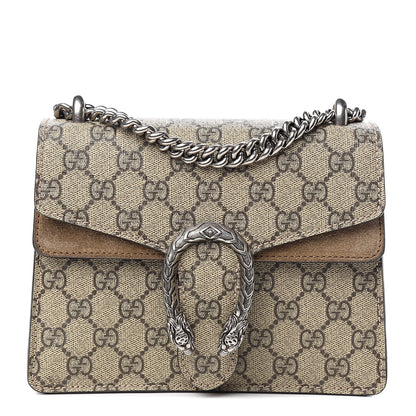 Gucci GG Supreme Monogram Mini Dionysus Shoulder Bag Taupe 1 of 13