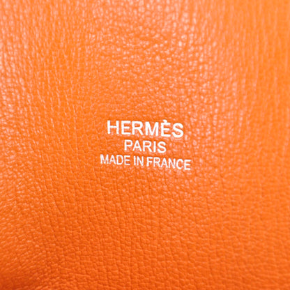Hermes Taurillon Clemence Jypsiere 34 Orange 7 of 9