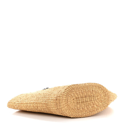 Loewe Calfskin Raffia Paulas Ibiza Small Basket Tote Bag Natural Tan 4 of 11