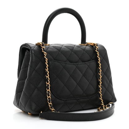 Chanel Caviar Quilted Mini Coco Handle Flap Black 3 of 8