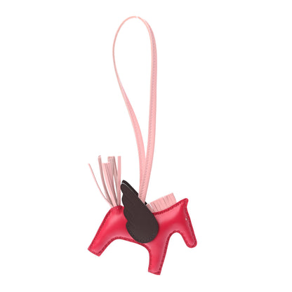 Hermes Milo Lambskin Grigri Rodeo Pegase Horse Bag Charm PM Framboise Rose Sakura Rouge Sellier 1 of 4
