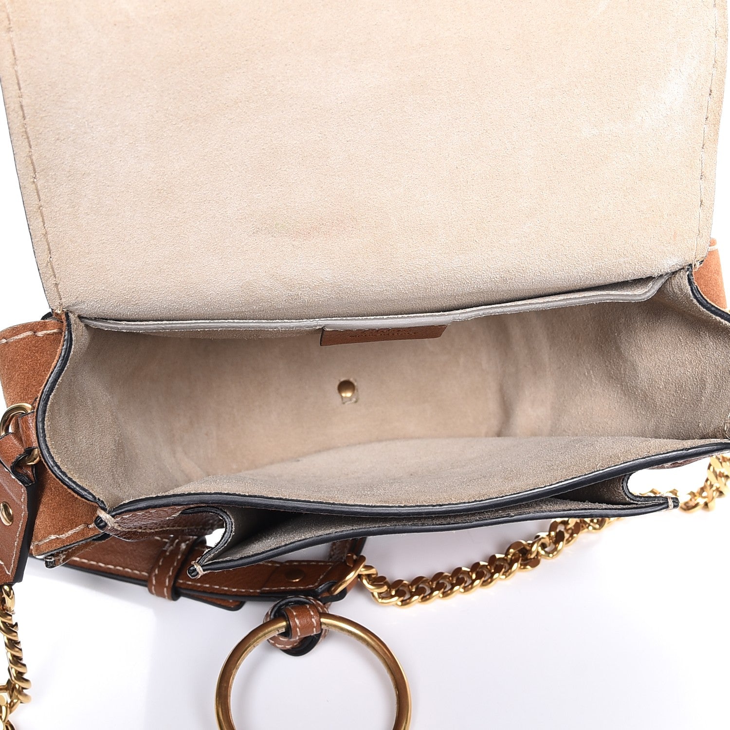 Chloe Calfskin Suede Small Jodie Camera Bag Caramel 5 of 7