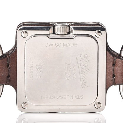 Gucci Stainless Steel Calfskin 25mm Firenze 1921 Horsebit Quartz Watch Brown 5 of 7
