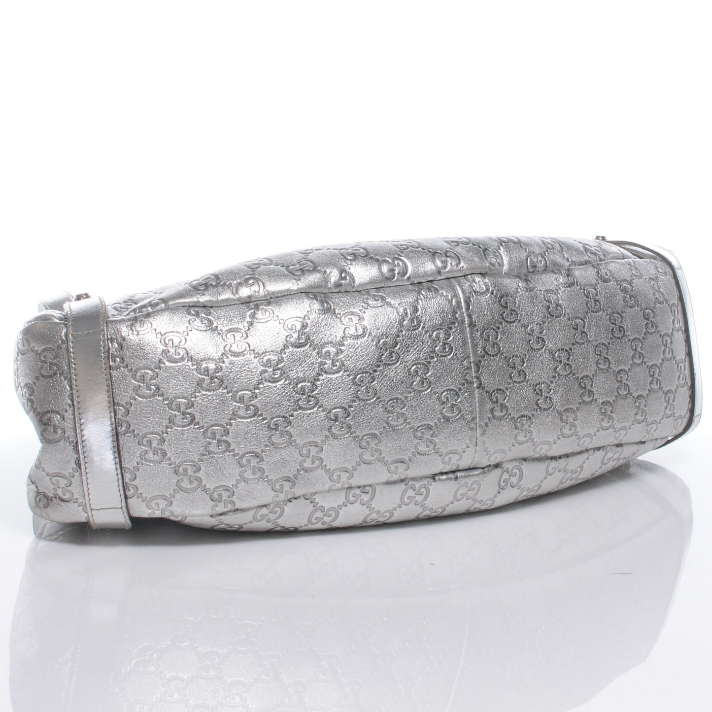 Guccissima Medium Abbey Shoulder Bag Silver