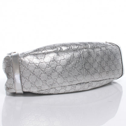 Gucci Guccissima Medium Abbey Shoulder Bag Silver 4 of 7