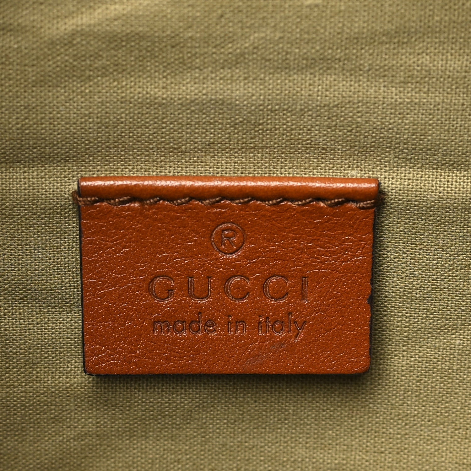 Gucci Vintage Canvas Web Belt Bag Sand Cuir 6 of 9