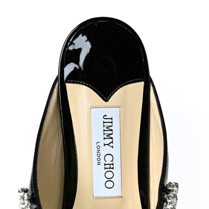 Jimmy Choo Patent Calfskin Bing 100 Mules 41 Black 7 of 7