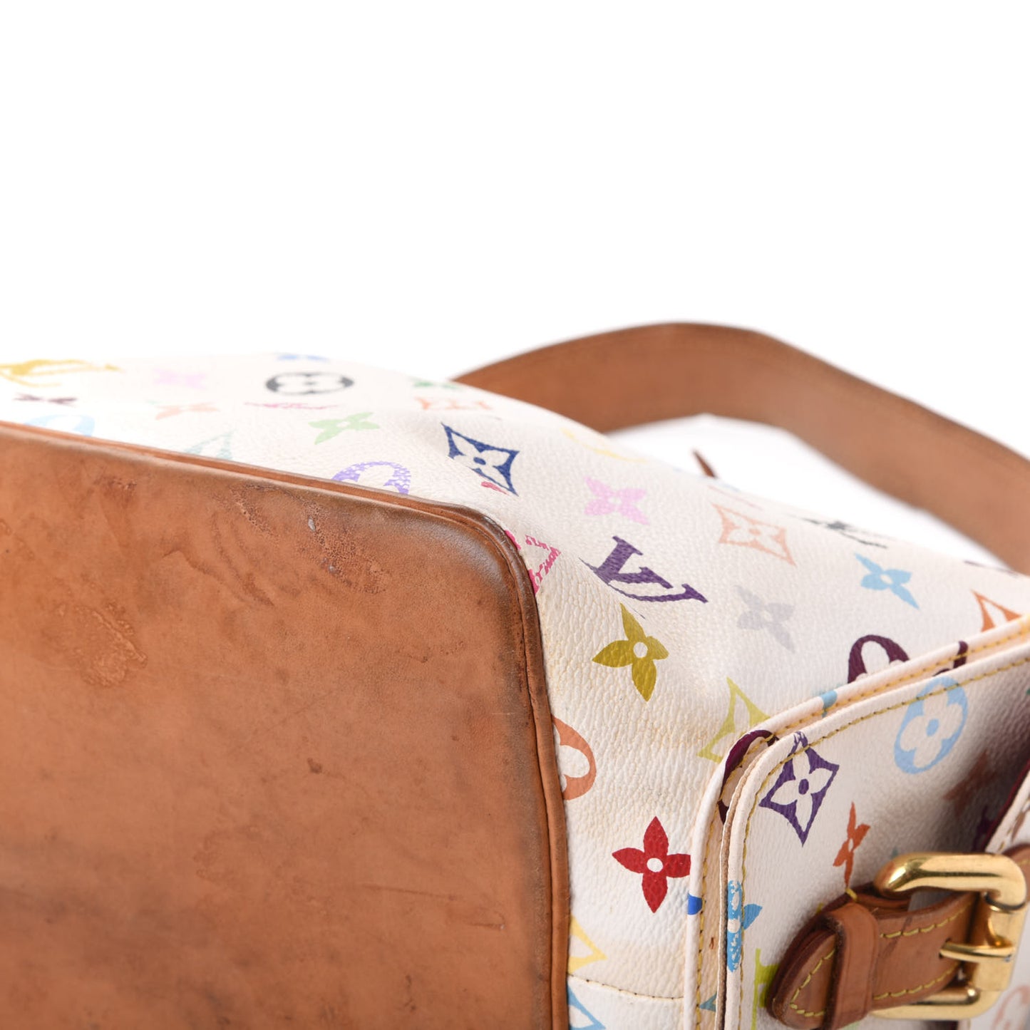 Monogram Multicolor Petit Noe White
