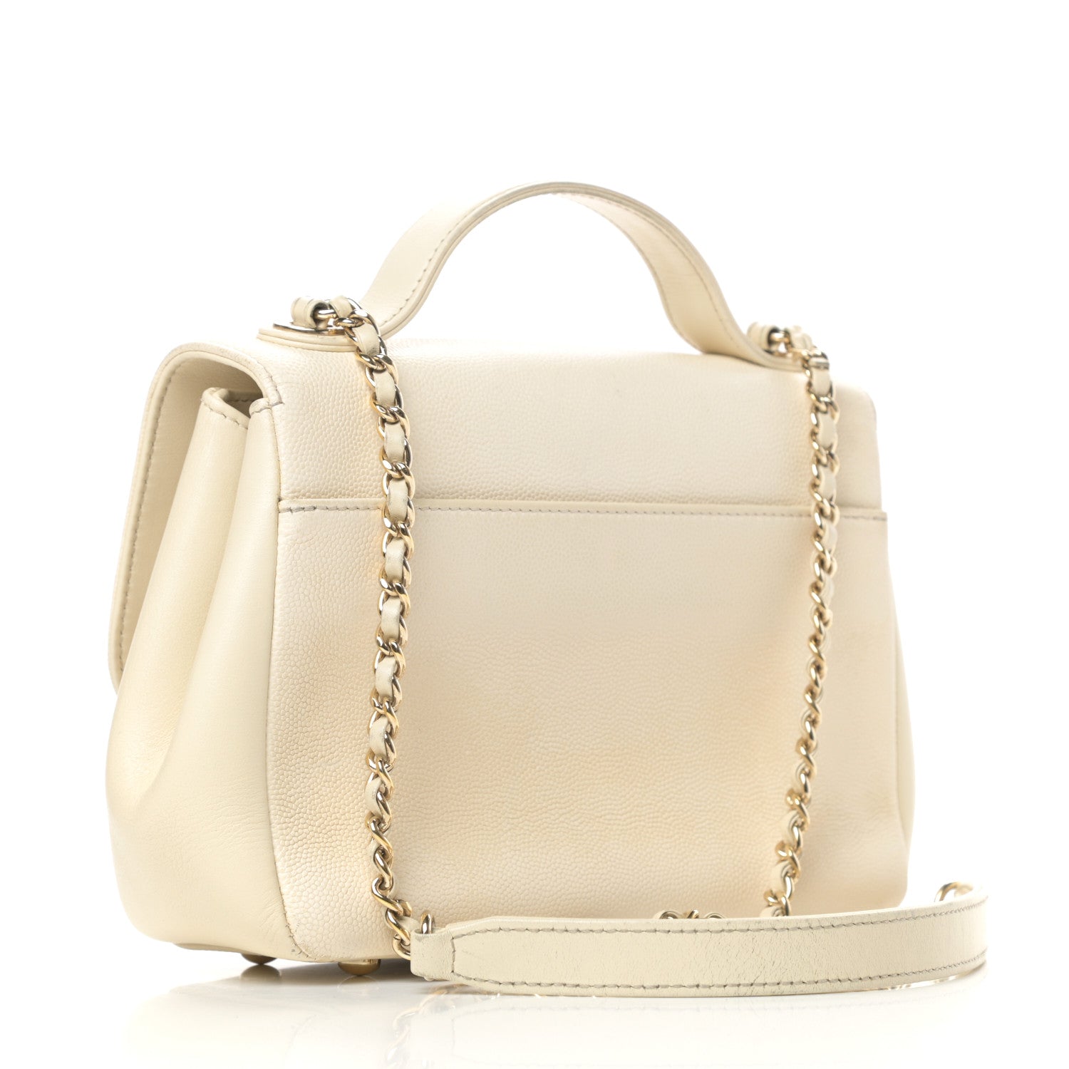 Chanel Caviar Quilted Small Business Affinity Flap White 3 of 9