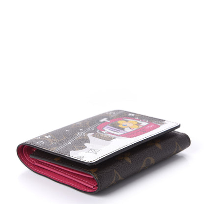 Louis Vuitton Monogram 2019 Christmas Animation Victorine Wallet Fuchsia 4 of 10